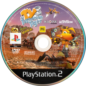Ty the Tasmanian Tiger 3: Night of the Quinkan - Disc (Australia) - 783x780