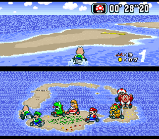 Super Mario Kart - Screenshot - Gameplay (World) - 256x224