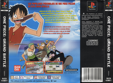 One Piece: Grand Battle! - Box - Back - Reconstructed (Spain) - 1624x1201