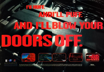 Road & Track Presents: The Need for Speed - Advertisement Flyer - Front (North America) - 3131x2175
