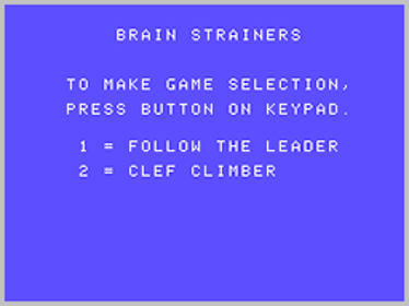 Brain Strainers - Screenshot - Game Select (North America) - 256x192