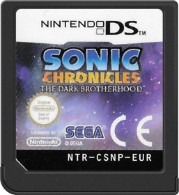 Sonic Chronicles: The Dark Brotherhood - Cart - Front (Europe) - 517x564