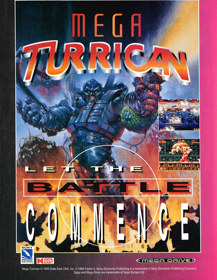 Mega Turrican - Advertisement Flyer - Front (United Kingdom) - 1706x2200