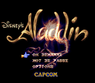 Disney's Aladdin - Screenshot - Game Title (France) - 256x224