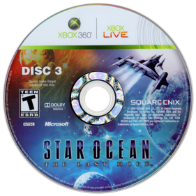 Star Ocean: The Last Hope - Disc (North America) - 900x900