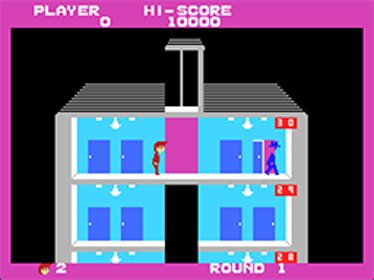 Elevator Action (Taito) - Screenshot - Gameplay (World) - 256x192