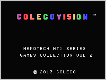 Memotech MTX Series Games Collection Vol.2 - Screenshot - Game Title (World) - 256x192