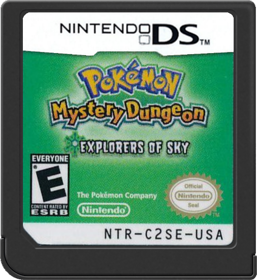 Pokémon Mystery Dungeon: Explorers of Sky - Cart - Front (North America) - 517x564