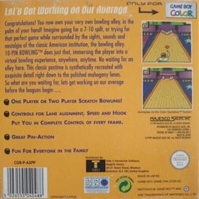 10 Pin Bowling - Box - Back (Europe) - 699x700