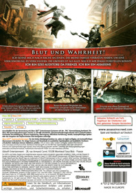 Assassin's Creed II - Box - Back (Germany) - 3022x4277