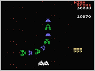 Galaga - Screenshot - Gameplay (World) - 256x192