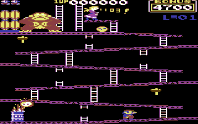 Donkey Kong (Atarisoft) - Screenshot - Gameplay (North America) - 320x200