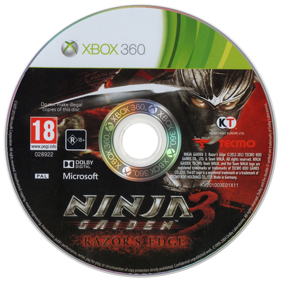Ninja Gaiden 3: Razor's Edge - Disc (Europe) - 900x900