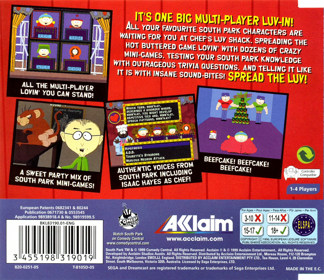 South Park: Chef's Luv Shack - Box - Back (Europe) - 1620x1402