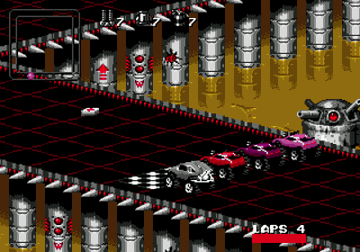 Rock n' Roll Racing - Screenshot - Gameplay (North America) - 320x224