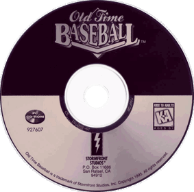 Old Time Baseball - Disc (North America) - 764x757