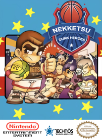 Nekketsu Street Basket: Ganbare Dunk Heroes - Fanart - Box - Front (World) - 1280x1744