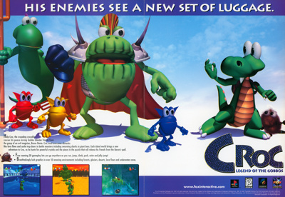 Croc: Legend of the Gobbos - Advertisement Flyer - Front (United States) - 3186x2200