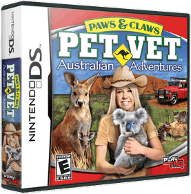 Paws & Claws: Pet Vet: Australian Adventures - Box - 3D (North America) - 869x880