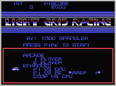 Light Grid Racing - Screenshot - Game Title (World) - 256x192