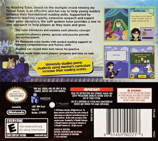 My Reading Tutor - Box - Back (North America) - 932x833
