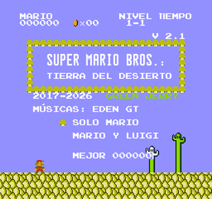 Super Mario Bros.: Desert Land - Screenshot - Game Title (Spain) - 256x240