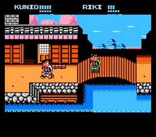 Downtown Special: Kunio-kun no Jidaigeki da yo Zen'in Shūgō! - Screenshot - Gameplay (World) - 256x224