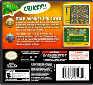 Zoo Quest: Puzzle Fun! - Box - Back - Reconstructed (North America) - 774x708