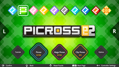 PICROSS S+ - Screenshot - Game Select (North America) - 1920x1080