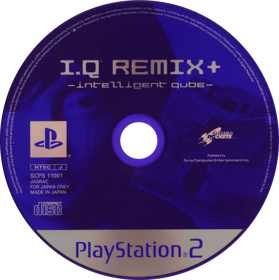 I.Q Remix+: Intelligent Qube - Disc (Japan) - 775x779