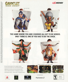 Gauntlet: Dark Legacy - Advertisement Flyer - Front (United States) - 1839x2200