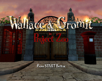 Wallace & Gromit in Project Zoo - Screenshot - Game Title (World) - 640x511