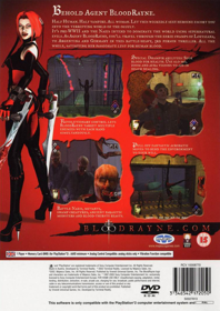 BloodRayne - Box - Back (Europe) - 1527x2161