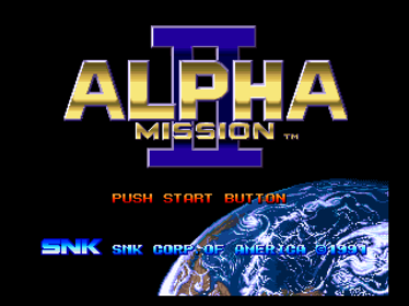 Alpha Mission II - Screenshot - Game Title (World) - 640x480