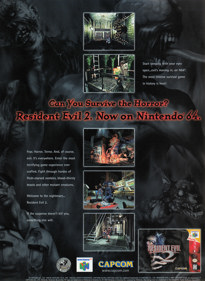 Resident Evil 2 - Advertisement Flyer - Front (United States) - 1605x2200