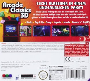 Arcade Classics 3D - Box - Back (Germany) - 1050x945
