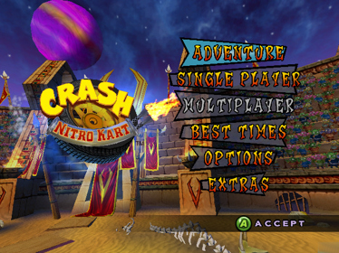Crash Nitro Kart - Screenshot - Game Select (World) - 640x480