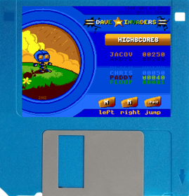 Dave Invaders - Fanart - Disc (Europe) - 489x509