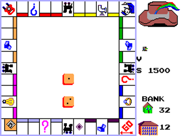 Monopoly - Screenshot - Gameplay (United States) - 256x192