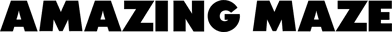 Amazing Maze - Clear Logo (North America) - 2400x196