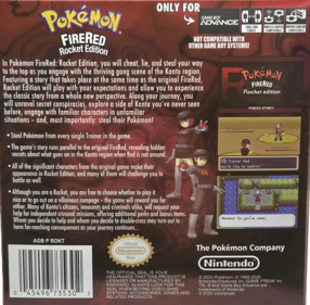Pokémon FireRed Rocket Edition - Box - Back (World) - 1940x1905