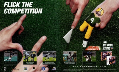 NFL QB Club 2001 - Advertisement Flyer - Front (North America) - 4277x2600