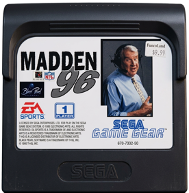 Madden '96 - Cart - Front (Europe) - 1024x1042
