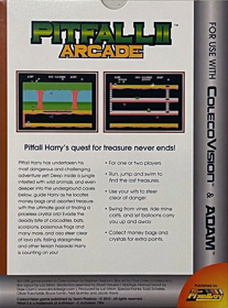Pitfall II Arcade - Box - Back (World) - 705x954