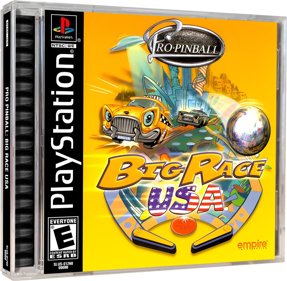 Pro Pinball: Big Race USA - Box - 3D (North America) - 1227x1200