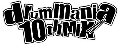 DrumMania 10th Mix - Clear Logo (Japan) - 800x300
