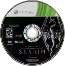 The Elder Scrolls V: Skyrim - Disc (North America) - 1174x1184