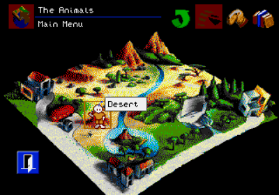 The San Diego Zoo Presents... The Animals! A True Multimedia Experience - Screenshot - Game Select (World) - 640x448