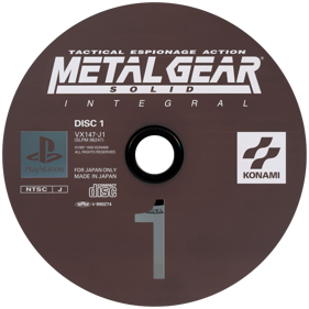 Metal Gear Solid: Integral - Disc (Japan) - 790x790