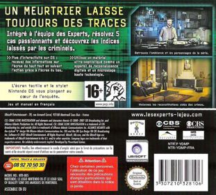 CSI: Dark Motives - Box - Back (Europe) - 888x800